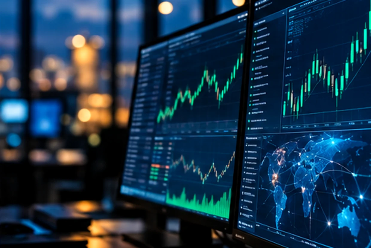 Stylised price chart representing market intelligence
